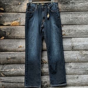 NWT Lucky Brand 181 Jean Relaxed Straight DarkWash